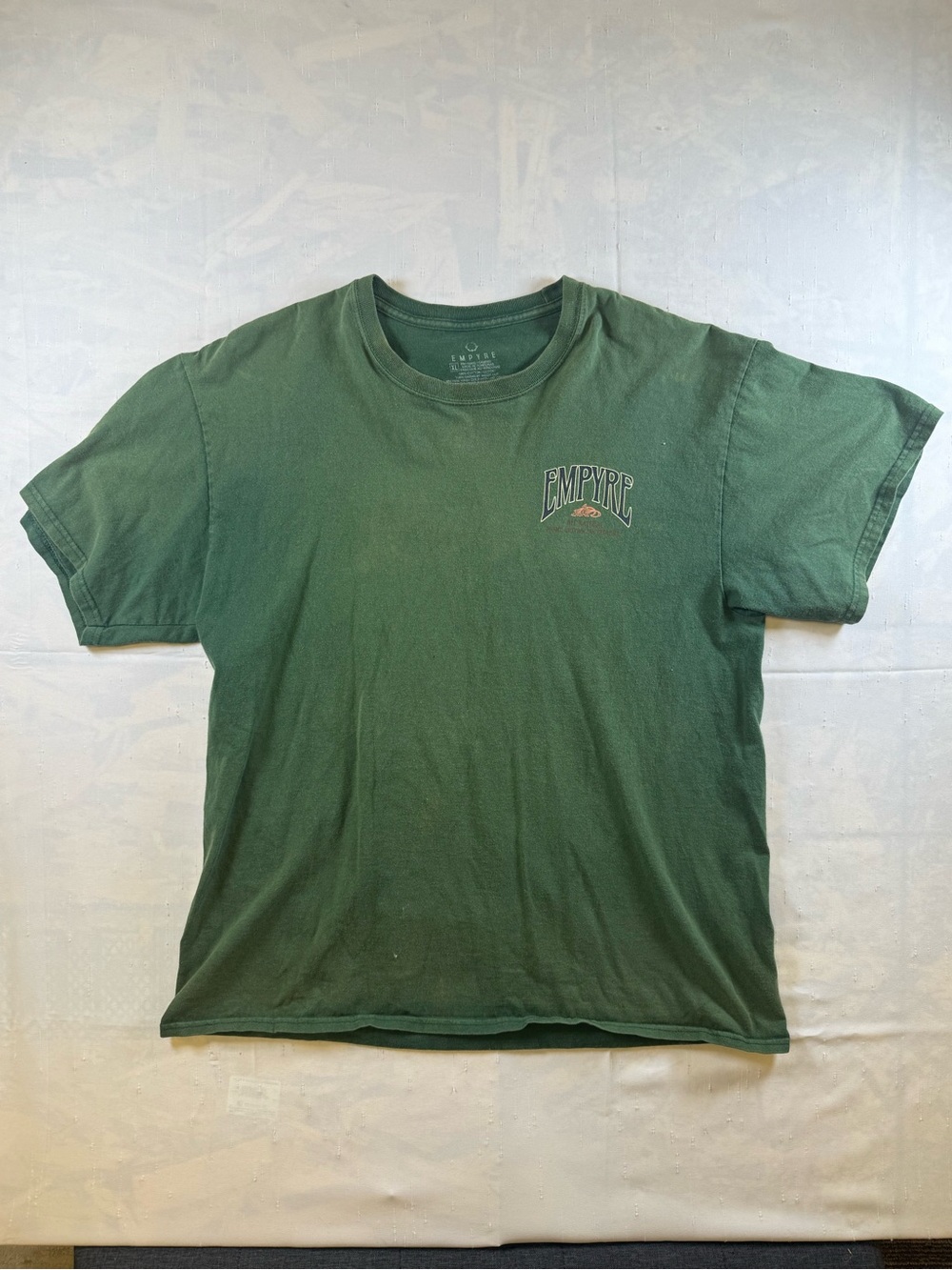Empyre Men's Dark Green Back Logo Short Sleeve Tee